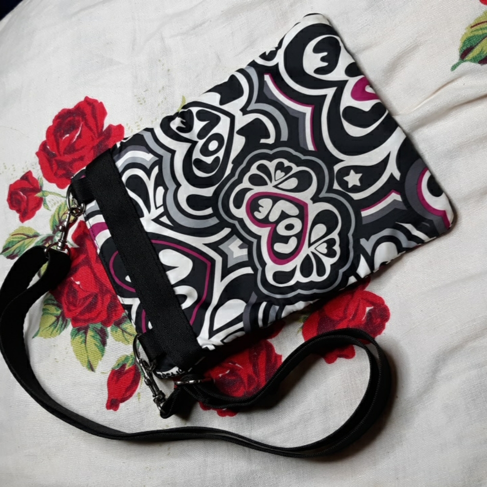 LeSportsac "Gotta Love" 3 Zip Crossbody - Picture 2 of 2